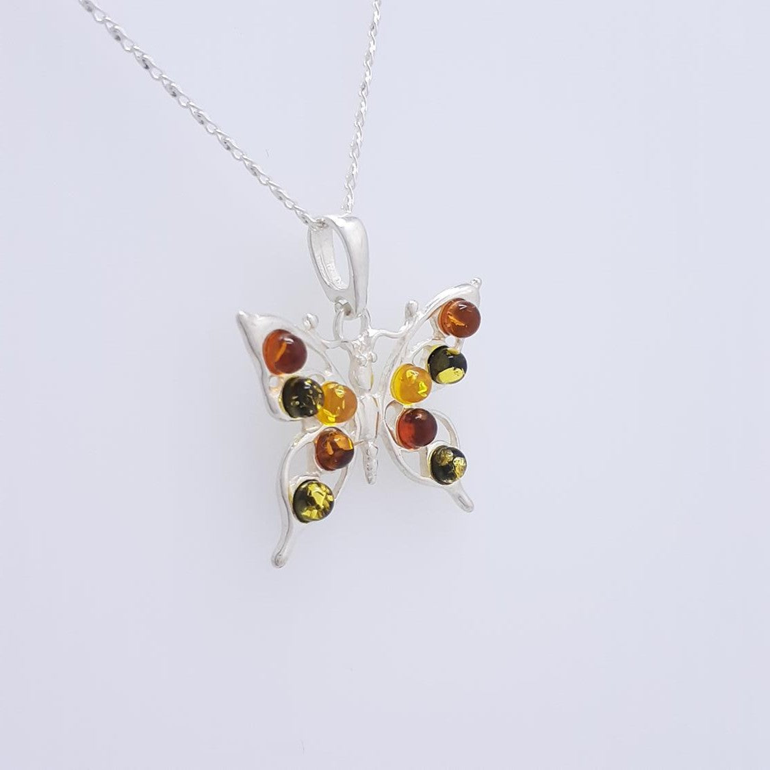 DIJE MARIPOSA Y PLATA