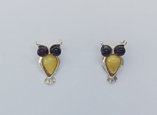 ARETES BUHO BICOLOR