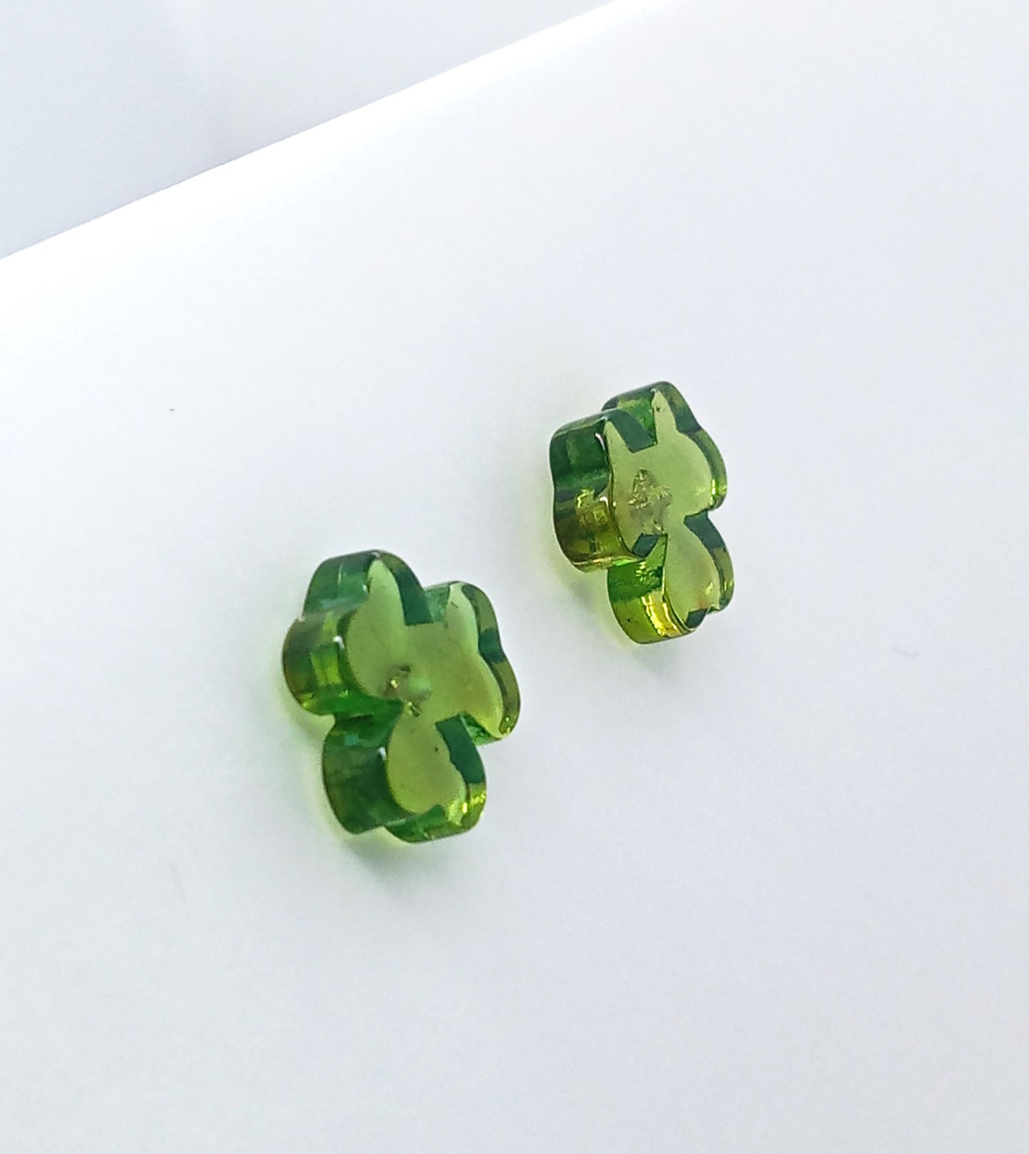 ARETES TREBOL VERDE