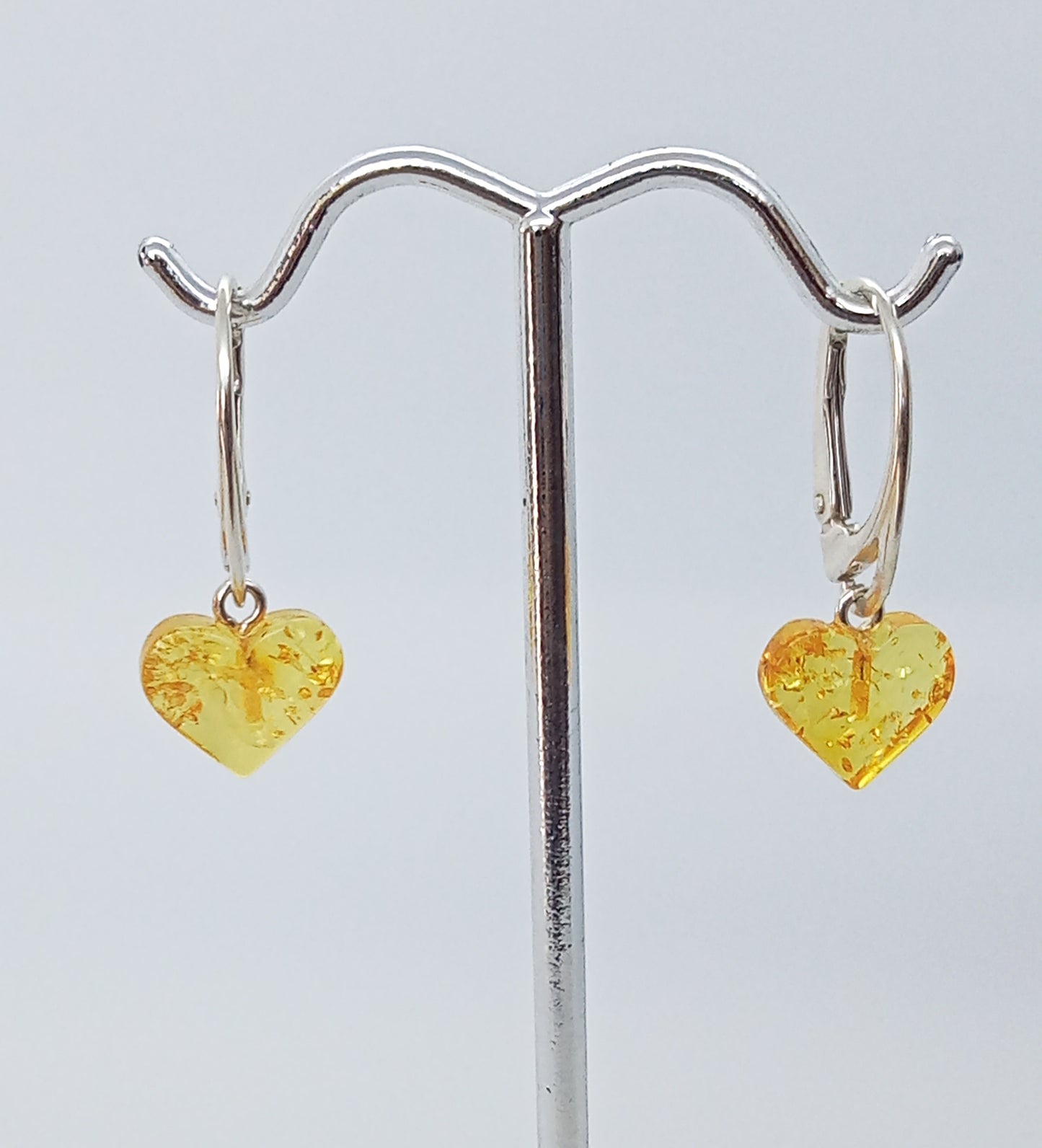 ARETES CORAZON MIEL