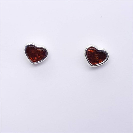 ARETES CORAZÓN Y PLATA