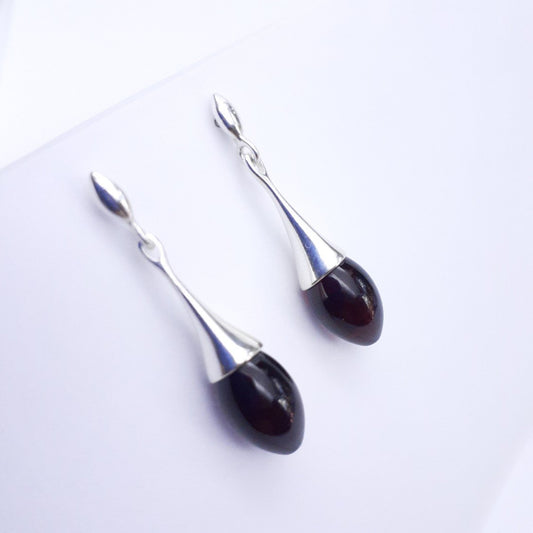 ARETES ÁMBAR CHERRY