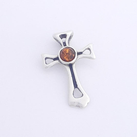 DIJE CROSS Y PLATA